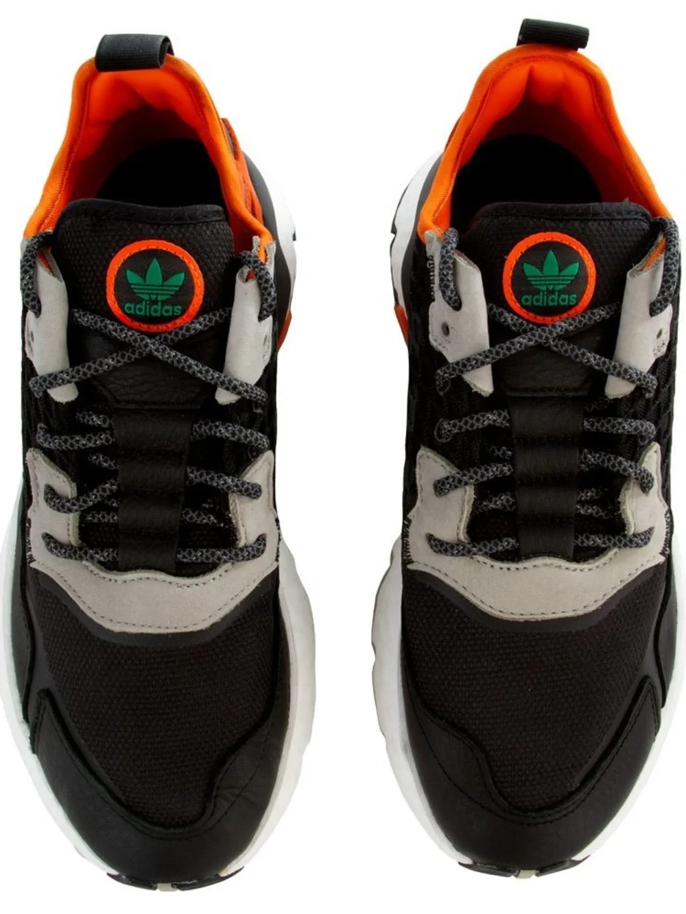 Kid’s Adidas Nite Jogger Core Black Grey Six Orange